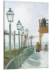 Magnettafel Terrasse und Observations Deck im Moulin de Blute-Fin, Montmartre