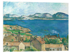 Foam board print The Bay of Marseille, Seen from L'Estaque