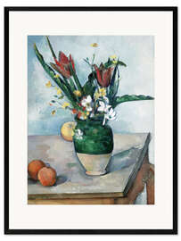 Impression artistique encadrée Le vase de tulipes