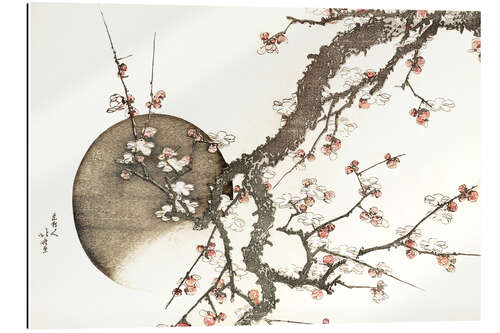 Gallery print Plum Blossoms and Moon