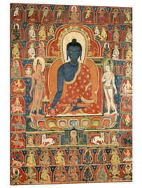 Gallery print Thangka with the Medicine Buddha