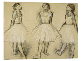 Quadro em PVC Three Studies of a Dancer in Fourth Position