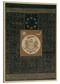 Tableau en aluminium Zhenwu with the Eight Trigrams, the Northern Dipper, and Talismans, Qing dynasty