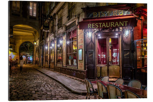 Tableau en plexi-alu Bistro parisien