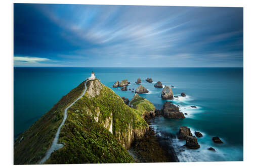 PVC print Nugget Point Lighthouse, Nugget Point, Otago, South Island, New Zealand, Pacific