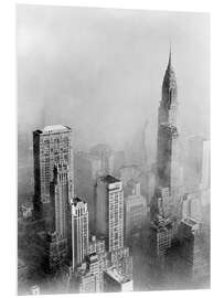 Foam board print Smog and New York skyscrapers, 1950s