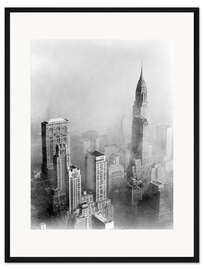 Gerahmter Kunstdruck Smog and New York skyscrapers, 1950s