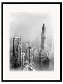 Gerahmter Kunstdruck Smog and New York skyscrapers, 1950s