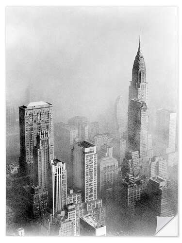 Vinilo para la pared Smog and New York skyscrapers, 1950s