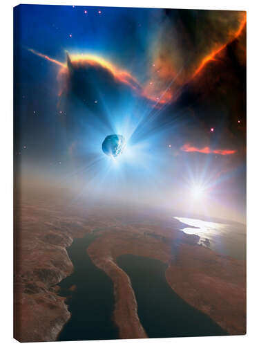 Tableau sur toile Active comet, illustration