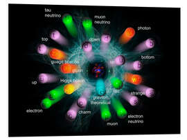 Foam board print Subatomic Particles