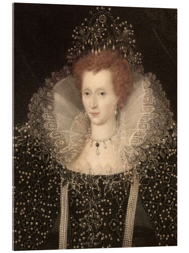 Acrylglasbild 1570 Queen Elizabeth I of England and Ire