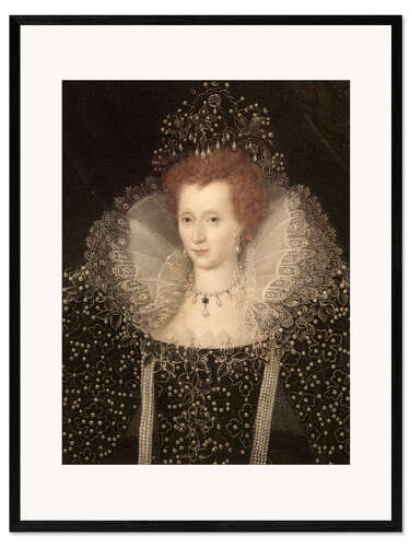 Framed art print 1570 Queen Elizabeth I of England and Ire