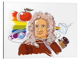 Magnettafel Isaac Newton, englischer Physiker