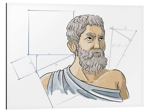 Alubild Pythagoras, Mathematiker der griechischen Antike