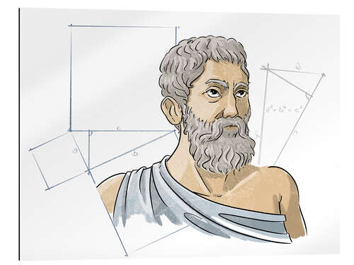 Galleritryk Pythagoras, antikkens græske matematiker