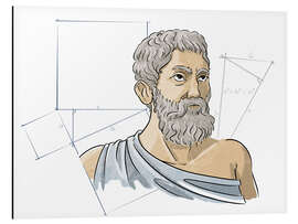 Magnettafel Pythagoras, Mathematiker der griechischen Antike