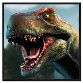 Gerahmter Kunstdruck Tyrannosaurus Rex