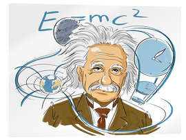 Acrylic print Albert Einstein, Swiss-German physicist