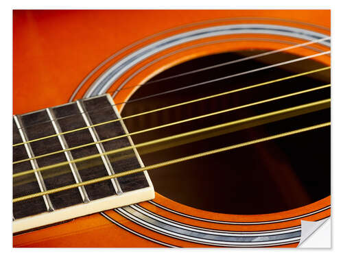 Sisustustarra Guitar strings at rest and vibrating