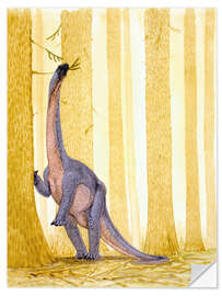 Wall sticker Barapasaurus dinosaur, illustration