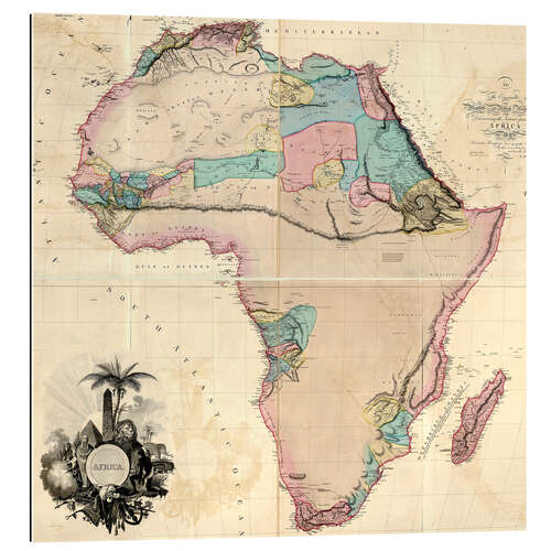 Gallery print Map of Africa 1802