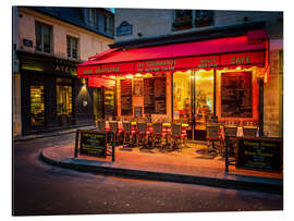 Magnettafel Straßencafé in Paris