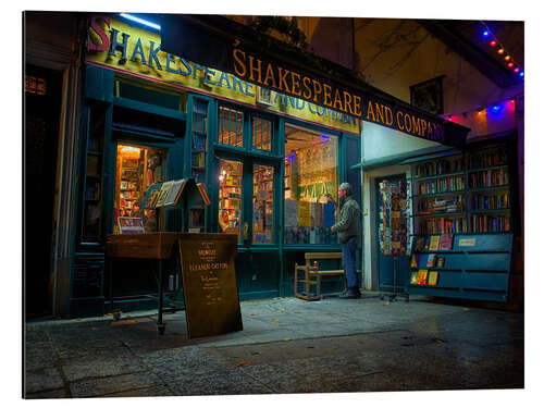 Cuadro de aluminio Shakespeare and Company bookstore, Paris, France, Europe