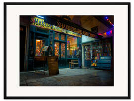 Gerahmter Kunstdruck Shakespeare and Company Buchladen, Paris