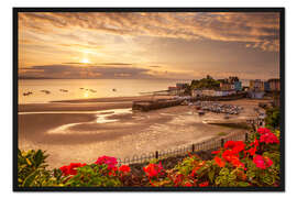 Gerahmter Kunstdruck Tenby, Pembrokeshire, Wales, United Kingdom, Europe