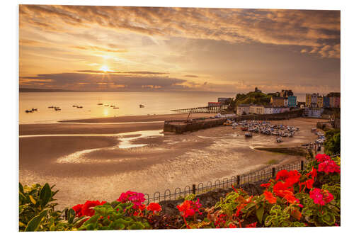 PVC-tavla Tenby, Pembrokeshire, Wales, United Kingdom, Europe