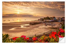 Selvklebende plakat Tenby, Pembrokeshire, Wales, United Kingdom, Europe