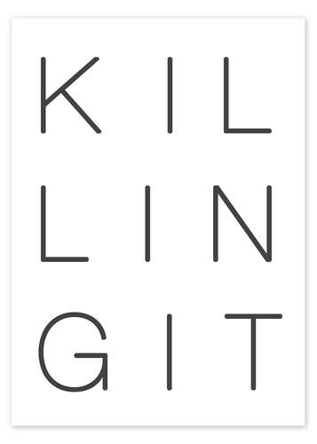 Póster Killing it (inglés)