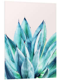 Foam board print Agave watercolor