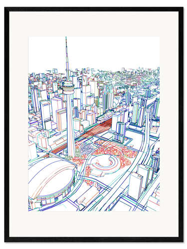 Impression artistique encadrée toronto