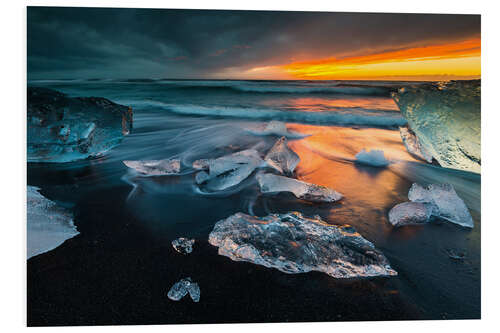 PVC-taulu Iceland Diamond Beach I