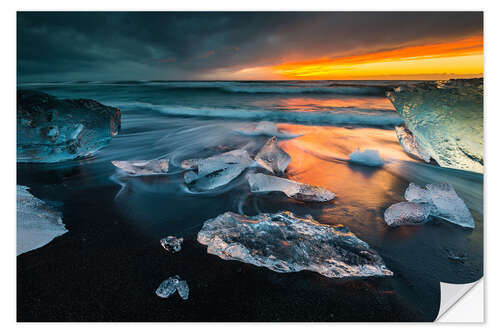 Wall sticker Iceland Diamond Beach I