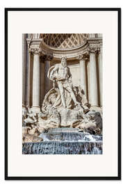 Gerahmter Kunstdruck Trevi-Brunnen in Rom