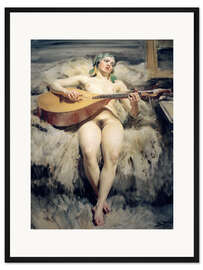 Gerahmter Kunstdruck Atelier-Idyll