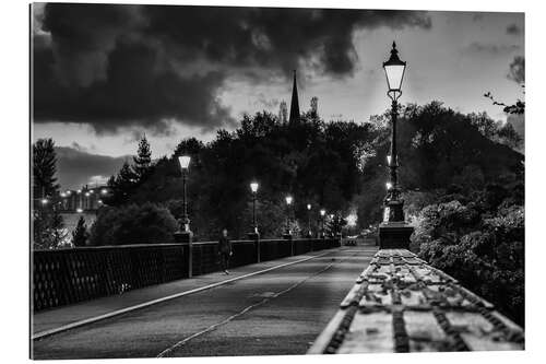 Gallery print Lanterns at a railroad track in Newcastle