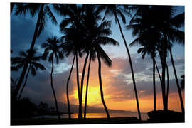 Quadro em PVC Sunset in Maui