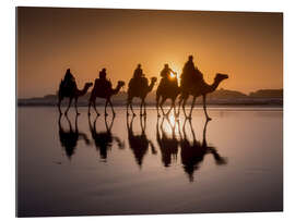 Gallery print Camel walk on the beach