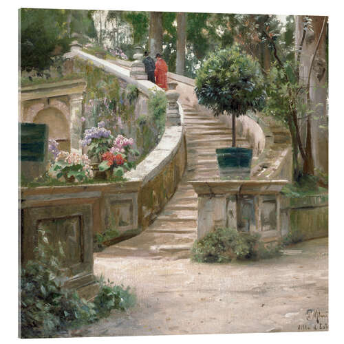 Acrylic print In the park of Villa d'Este