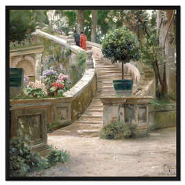 Gerahmter Kunstdruck Im Park der Villa d'Este