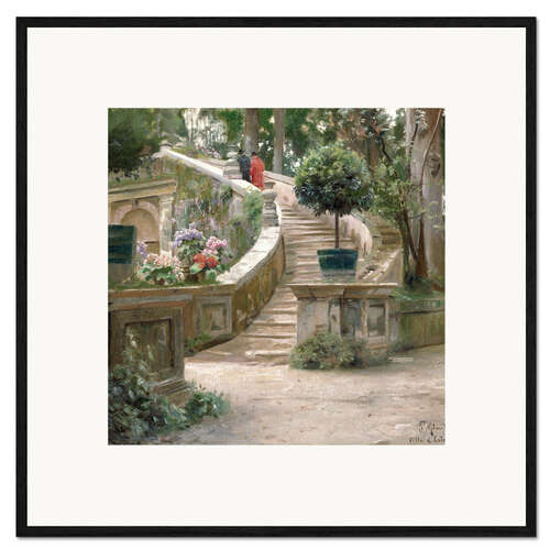 Plakat artystyczny premium w ramie In the park of Villa d'Este