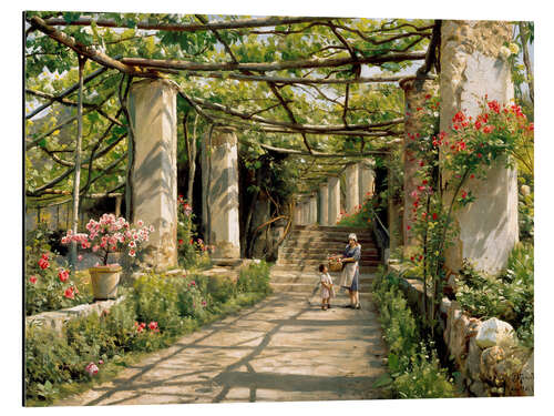 Aluminium print Pergola in Ravello