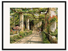 Gerahmter Kunstdruck Pergola in Ravello