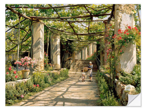 Naklejka na ścianę Pergola in Ravello