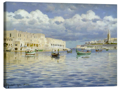 Tableau sur toile Dans le port de Malte