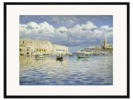 Gerahmter Kunstdruck Im Hafen von Malta